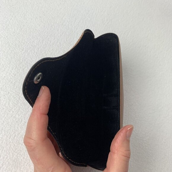 Ray-Ban Brown Semi Hard Sunglass Case Only 6” Faux Leather - Picture 7 of 9